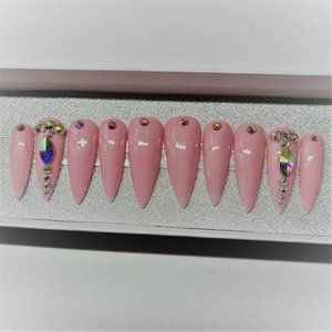 Almond Press-On Nails